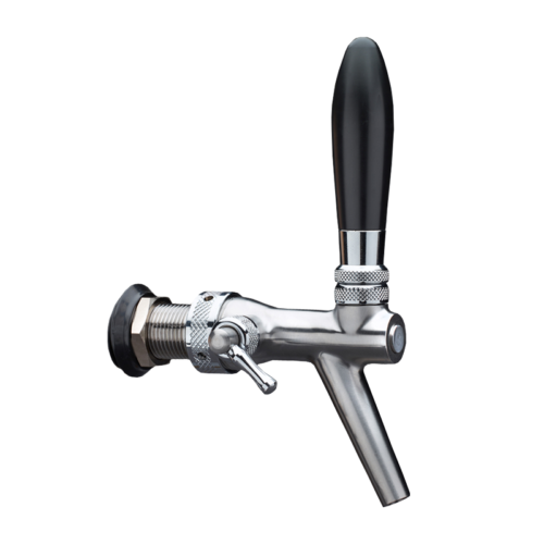 Flow Control 100% Stainless Steel 316 Tap with Long Spout - 35mm Shank and 10mm Bore