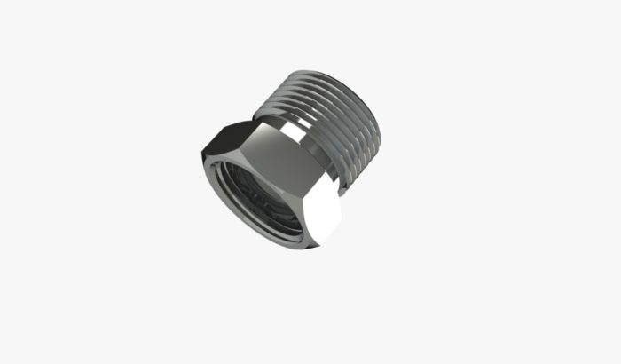 Keg Coupler Adapter with 5/8 BSP Female to 1/2 BSP Male with washer