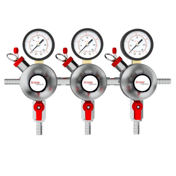 Precision Plus co2 Secondary Regulator Inline - 0-60 PSI - 3 Gauge