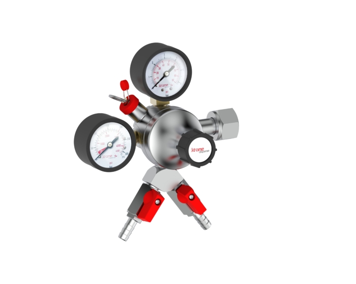 Premium CO2 Regulator with 2 Outlet - Image 2