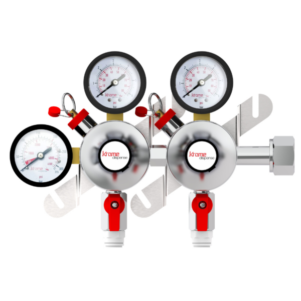 Primary CO2 Regulator Double -Precision Plus with 3/8" John Guest Outlet