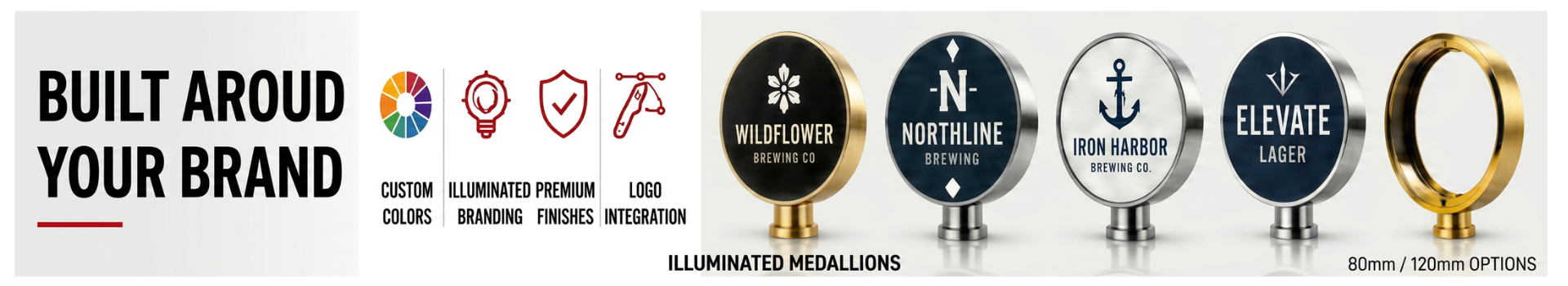 bespoke font Medallions krome Dispense